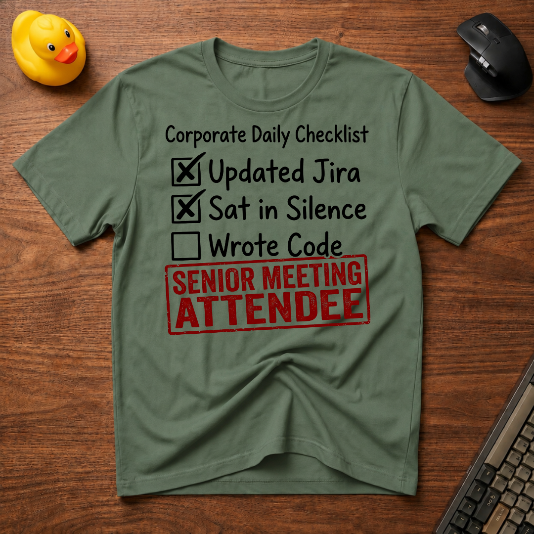 Corp Checklist T-Shirt